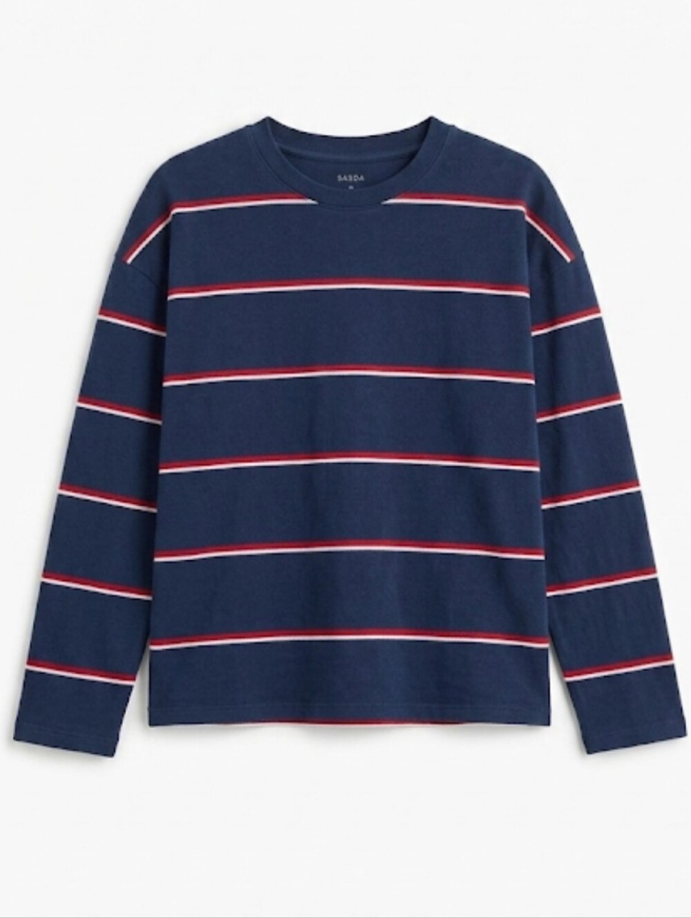 SA2DA women's navy long sleeves oversized crewneck top size S/M